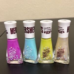 Sally Hansen Insta-Dri Nail Polish Set - Pink, Blue, Yellow, Cream
